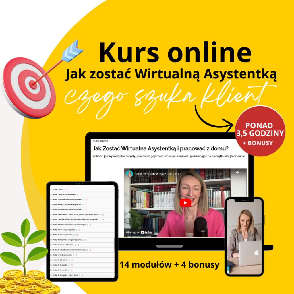 kurs online jak zostać wirtualną asystentką